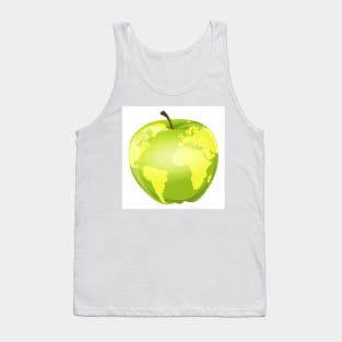 apple with geographic contours Tank Top